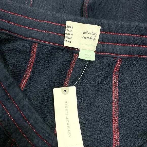 Anthropologie Navy Cropped Pants - Picture 6 of 8
